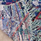 Colorful Boucherouite Moroccan rug - 74 x 129 cm