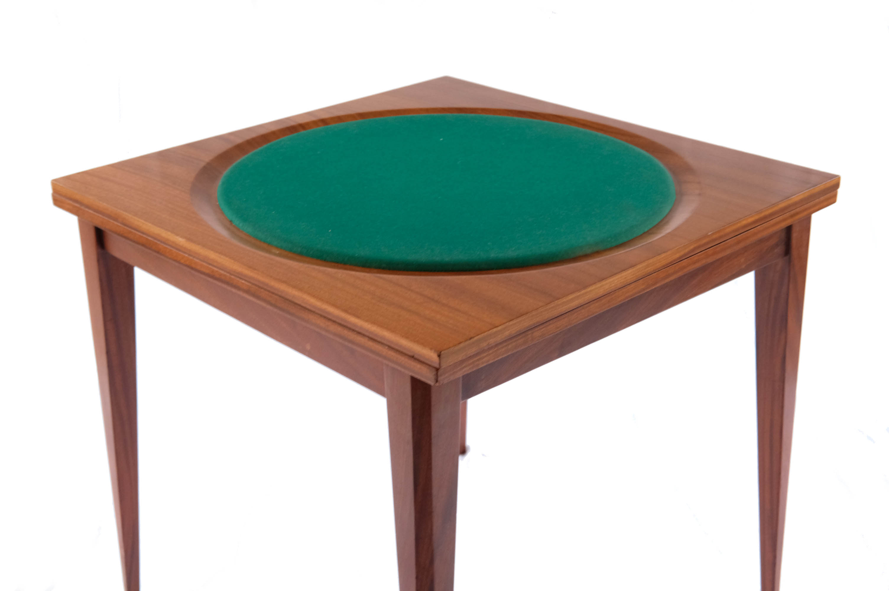 Mid-century square game table, italy, 1960s