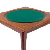 Mid-century square game table, italy, 1960s