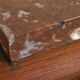 Art Deco bedside table in wood and marble