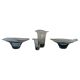 Mid-century collection of 4 sculptural pieces by Kosta Vicke Lindstrand, Sweden, 1950s.