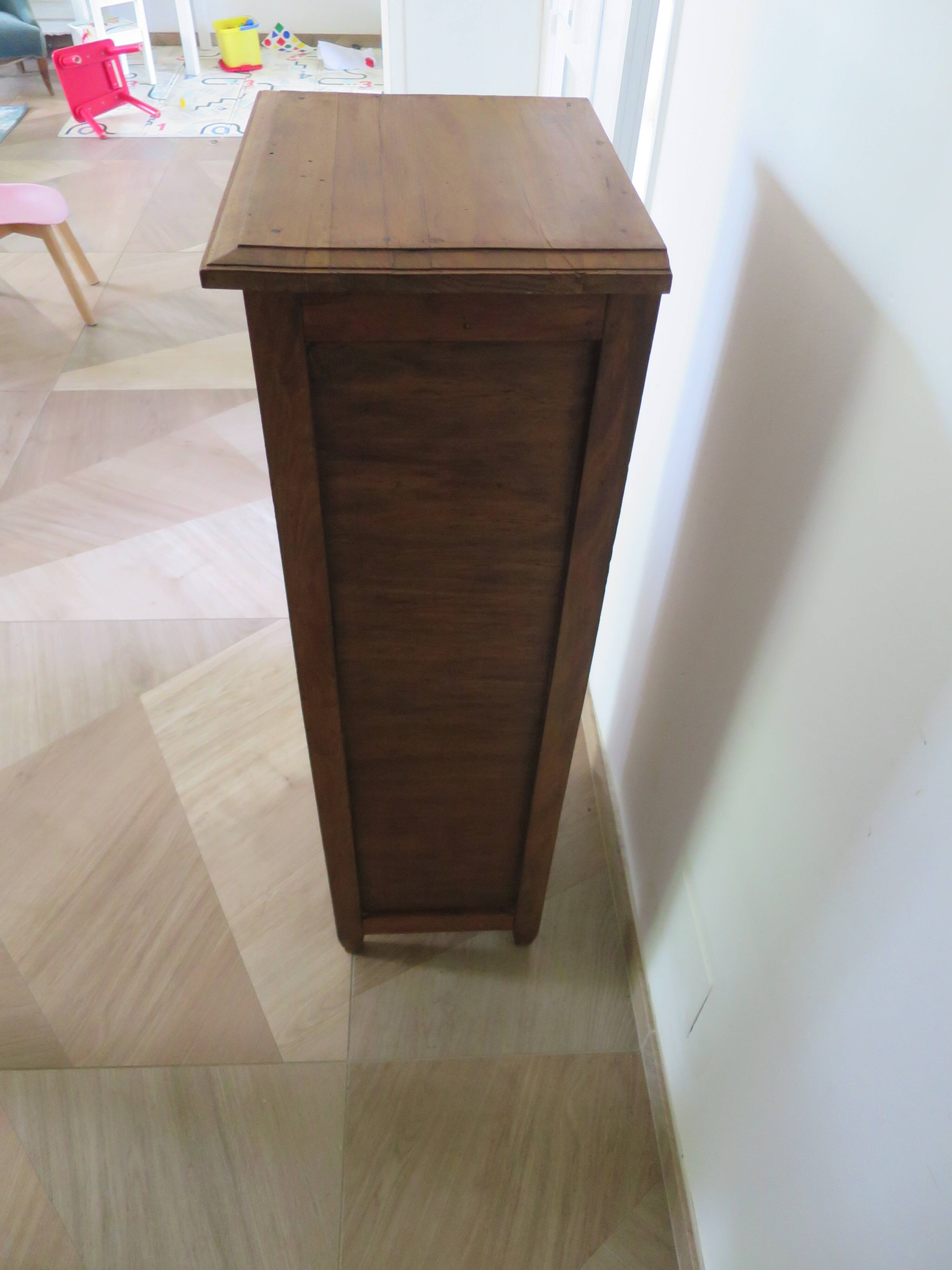 vintage - jam cabinet - side table - 1 drawer - 1 door - rustic style