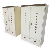 Pair of Wardrobes, Austro Hungarian, Viennese secession style, 1900s