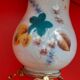 Vase en opaline émaillée, pieds bronze début xxe