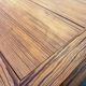 Antique desk in pitch pine, turned legs, drawer – superb patina.