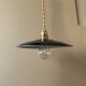 Old black industrial suspension D19.5cm
