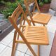 Pair of folding chairs Scandinavian style 60/70