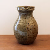 Pyrite stoneware pitcher Guy Baudat 70s