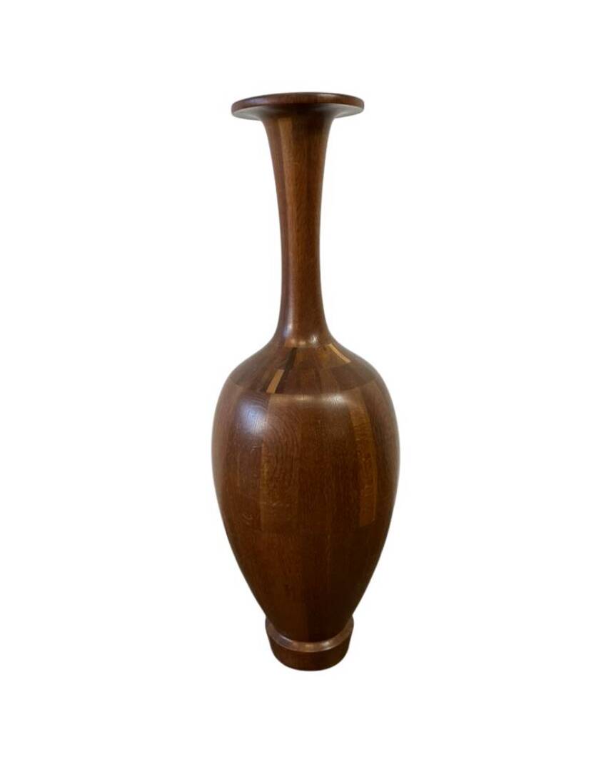 Wooden vase by Maurice Bonami for De Coene Frères, Belgium 1950
