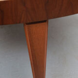 1950s round coffeetable in walnut