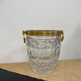 Crystal and brass champagne bucket