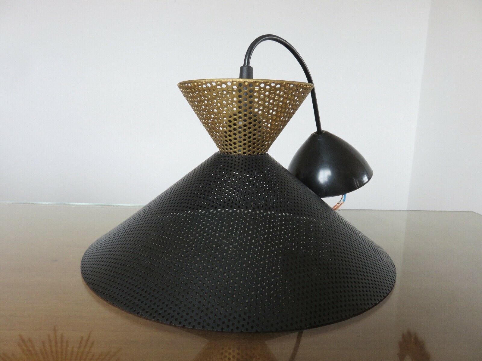 Hanging Diabolo perforated metal 60s 70s