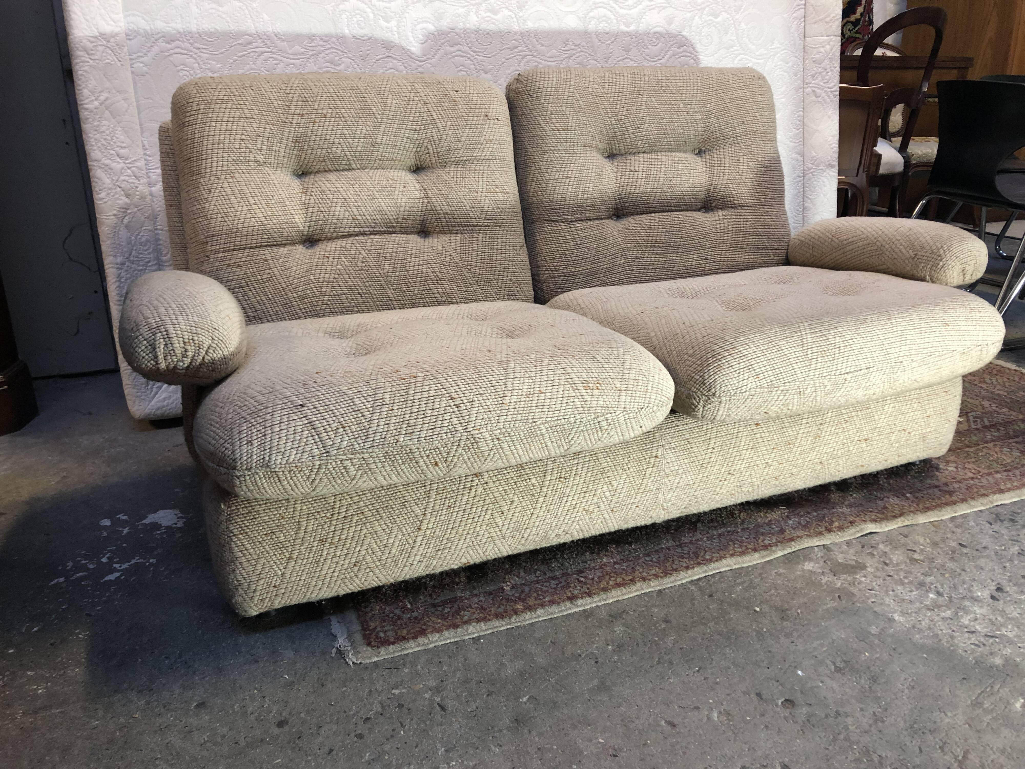 sofa 2 places fabrics steiner 1970