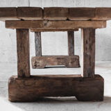 Primitive dining table, solid wood