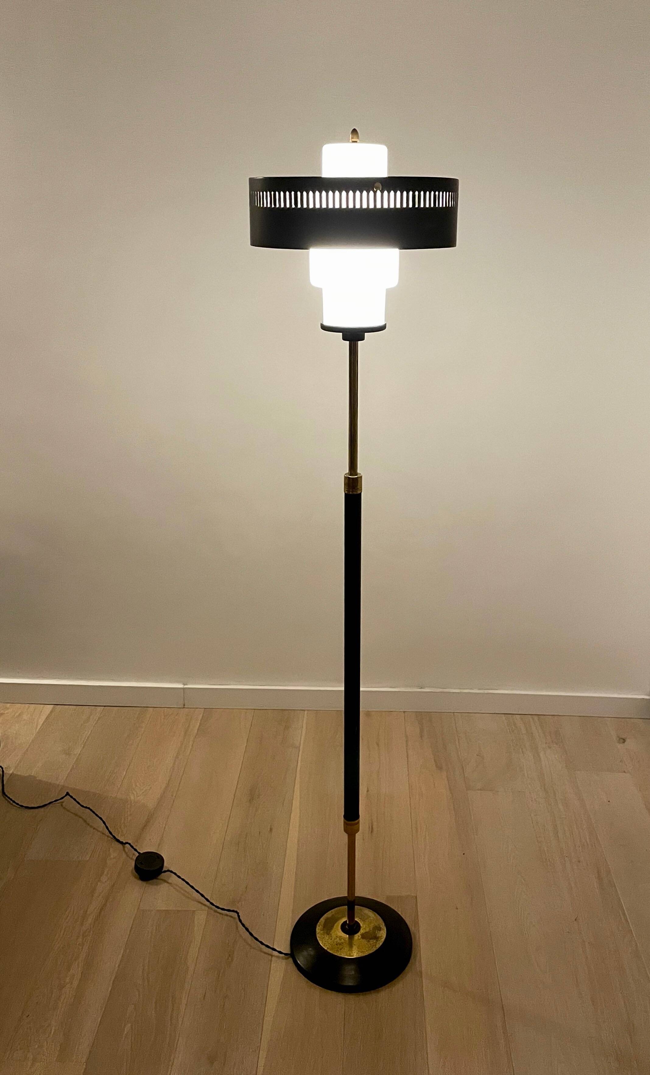 Floor lamp by Bruno Gatta for Stilnovo, Italy, 1960s.