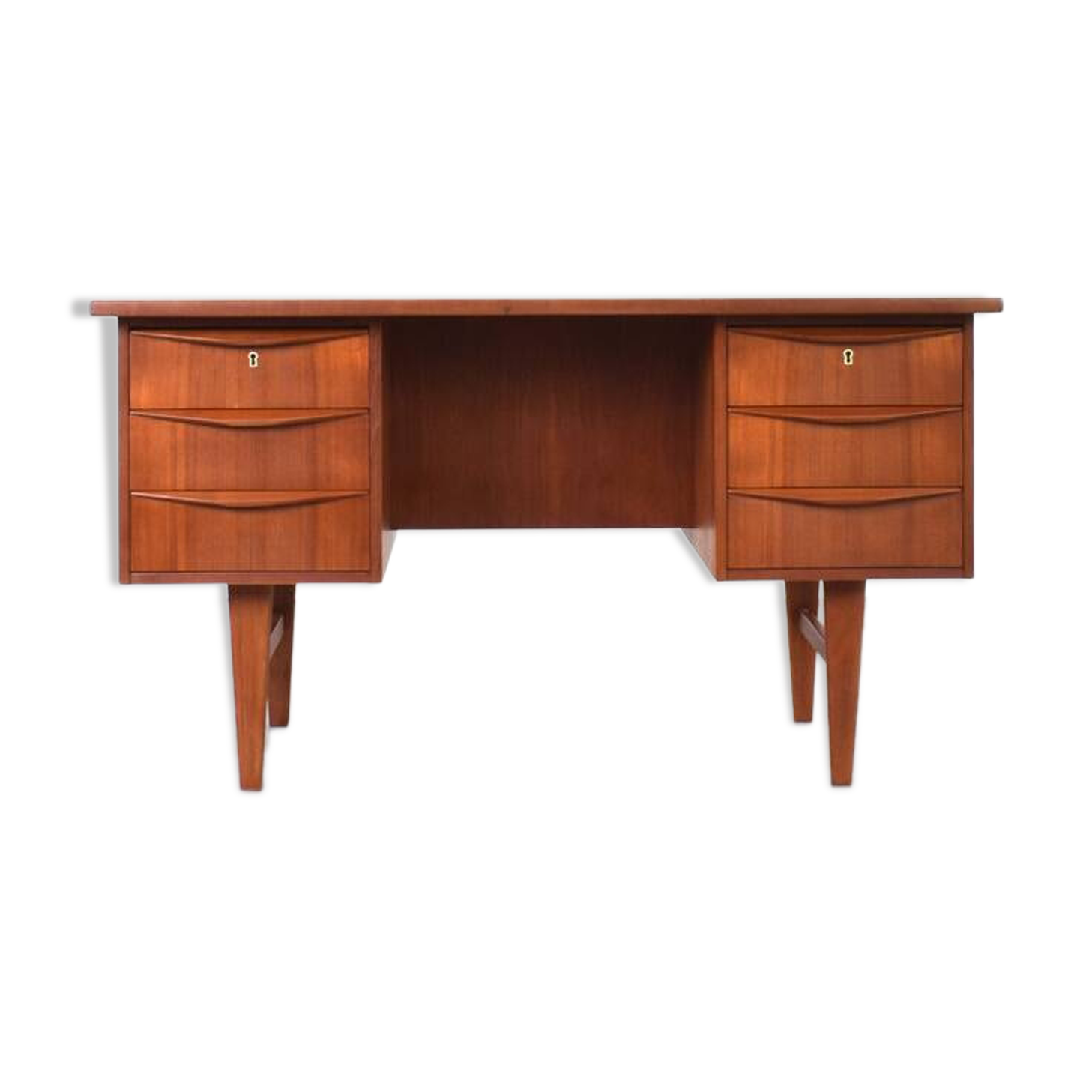 Mid-Century Danish Teak Executive Desk, 1960s.
