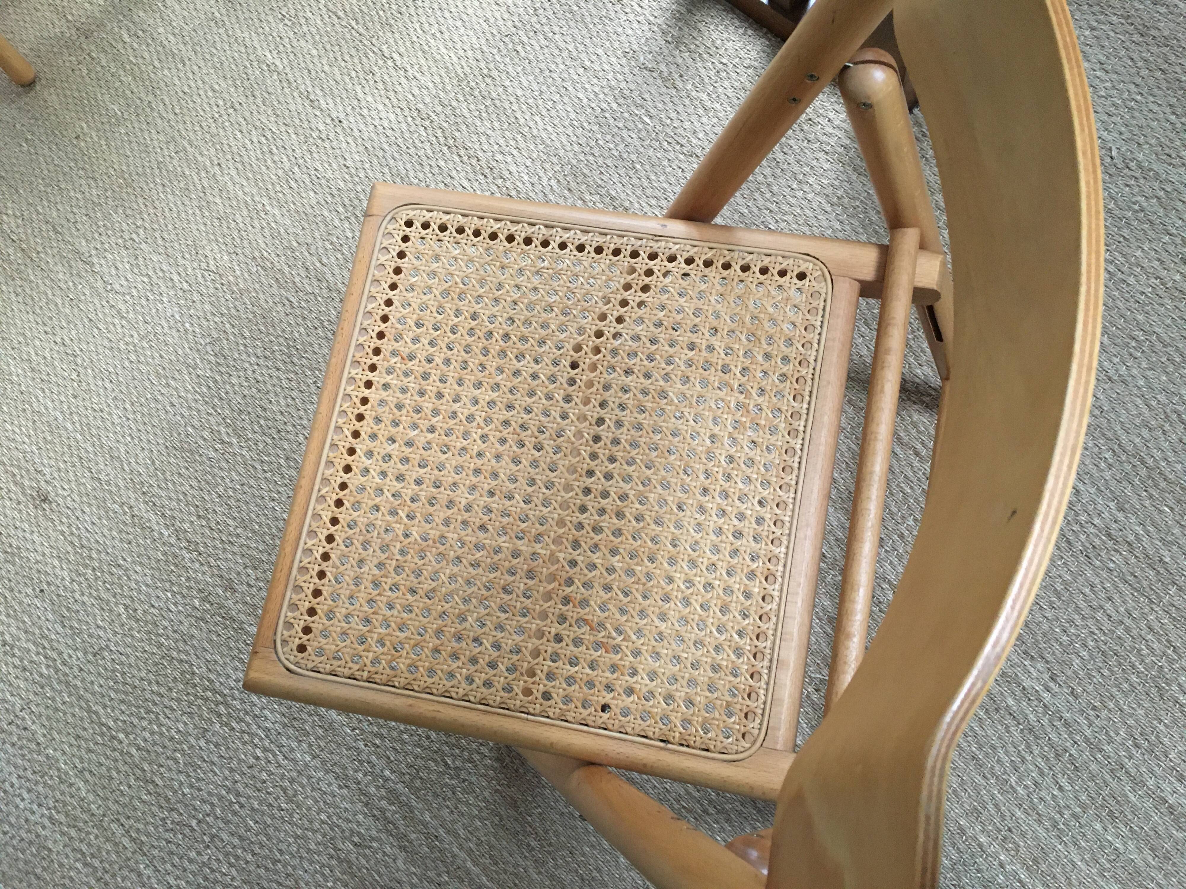 Lot of 3 vintage cantique folding chairs