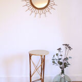 Sellette en rotin vintage