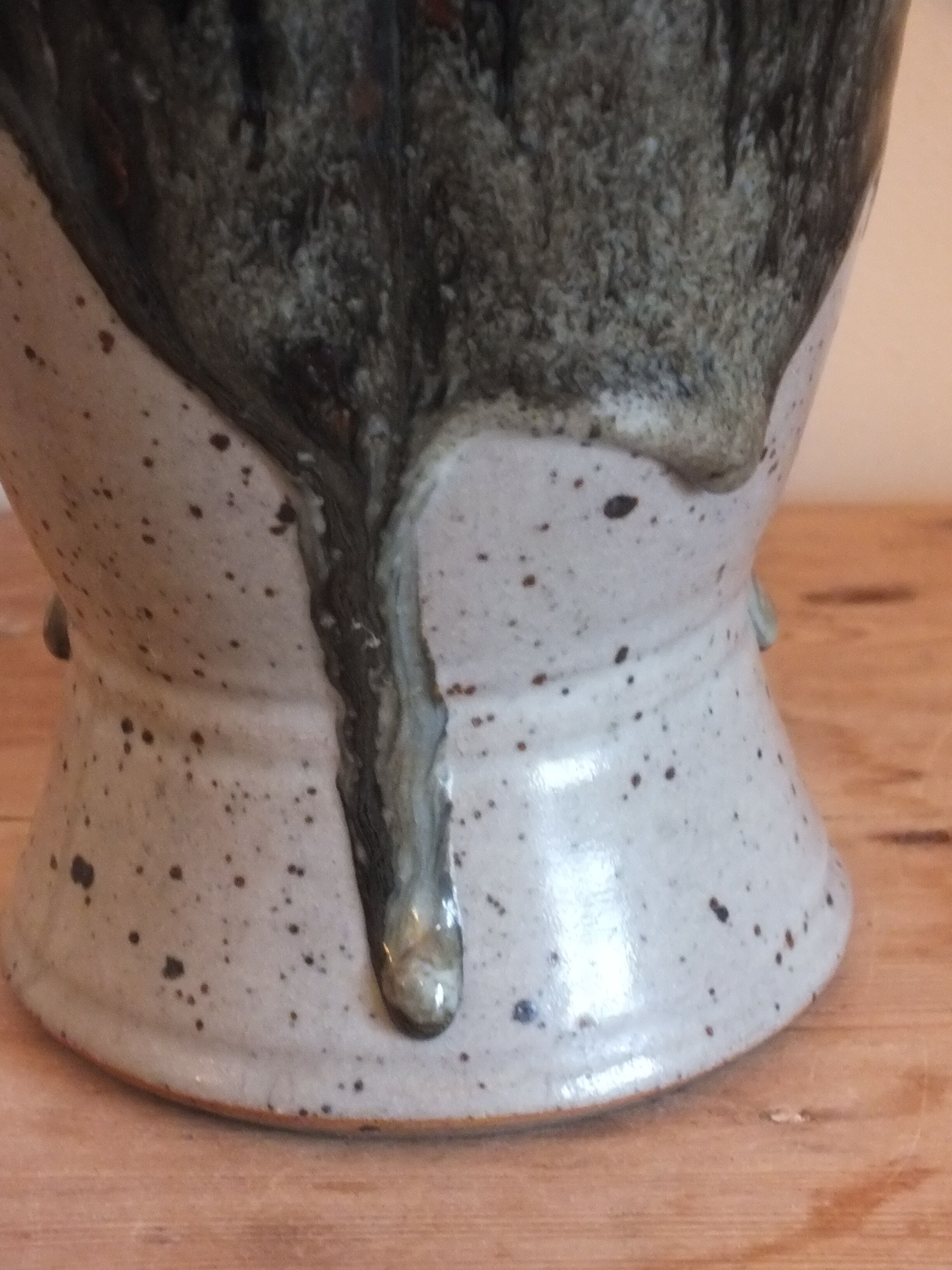 Glazed pitcher - ceramic probably signed Japan