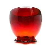 Vase, mid-century modern, glass, designed by J. Słuczan-Orkusz, Poland, 1970s