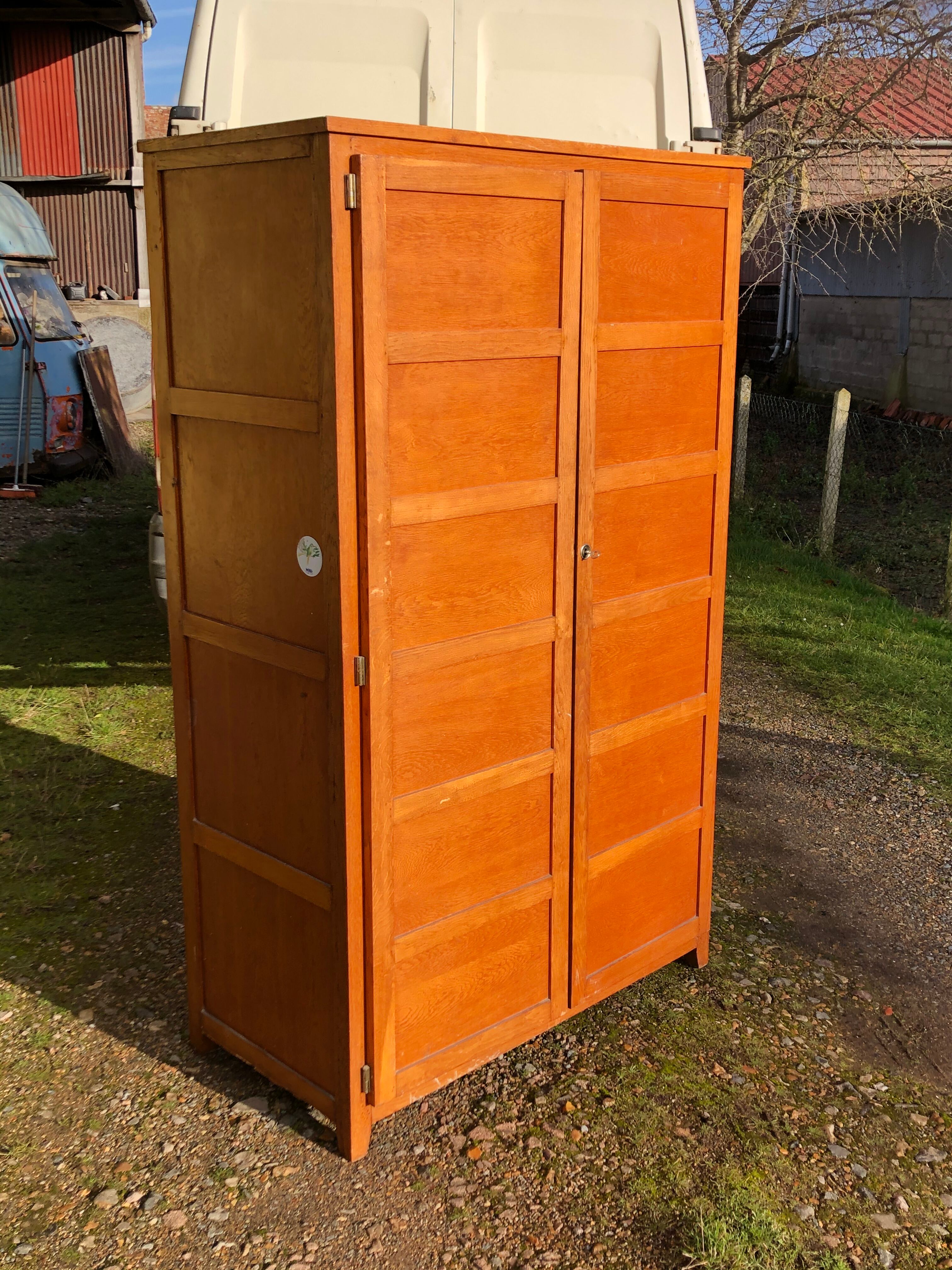 Parisian wardrobe two doors by René Gabriel