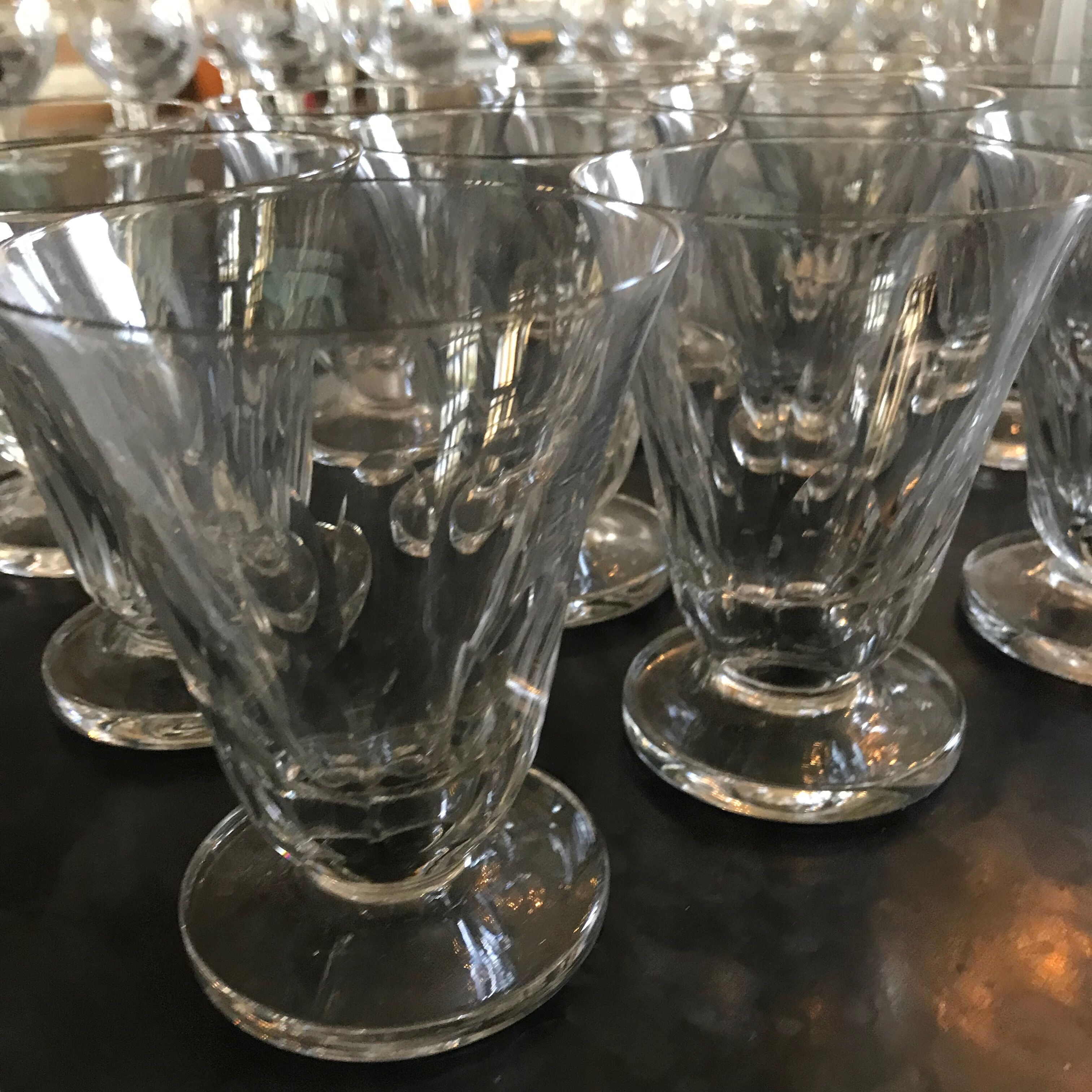 Product BHV Series of 6 glasses bistrot mid-XXth