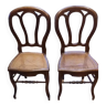 2 Louis Philippe canned chairs