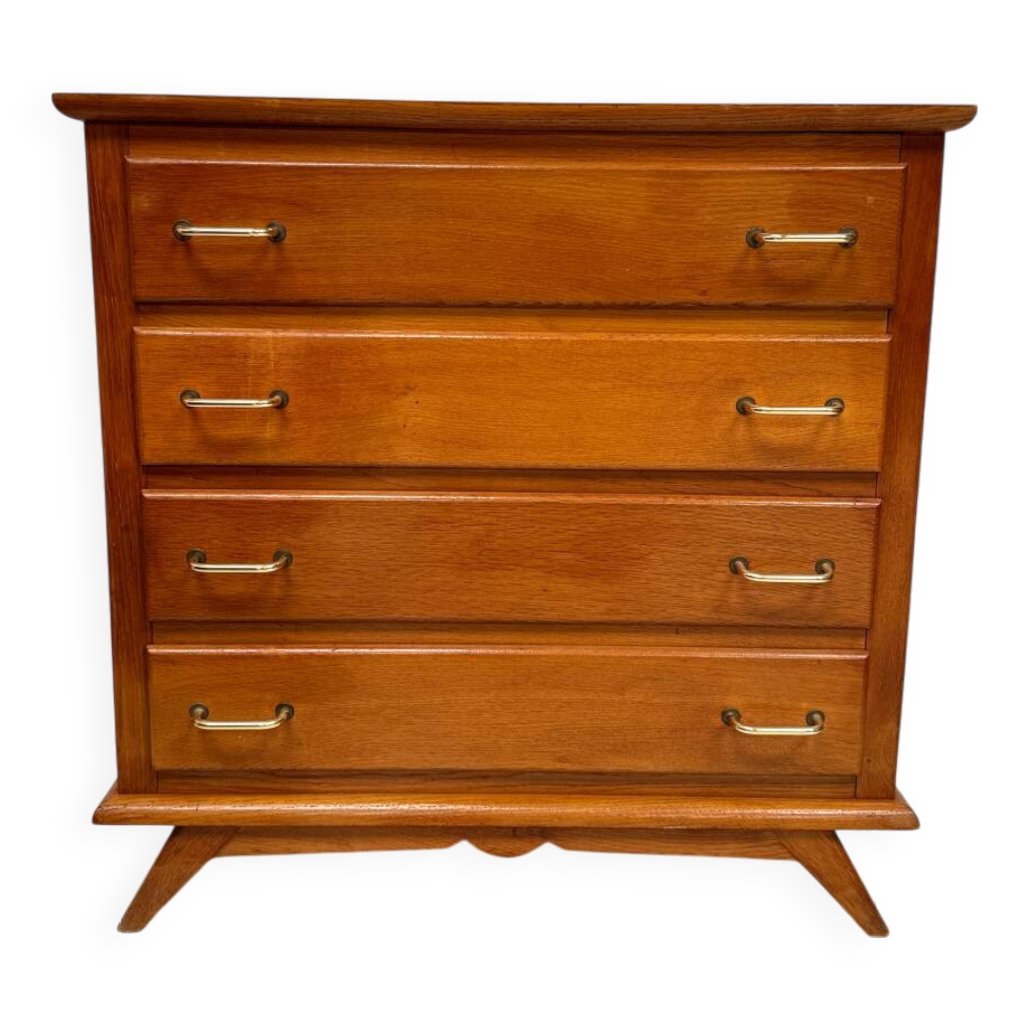 Vintage chest of drawers with compass feet