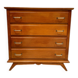 Vintage chest of drawers with compass feet