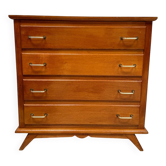 Vintage chest of drawers with compass feet