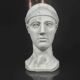 Plaster head Athena Helmet, Eginète Art, Fifth century BC - Louvre Museum