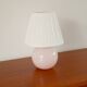 Lampe boule à poser en opaline, rose, art déco, 1930