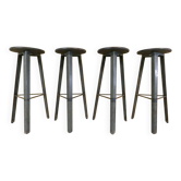 4 vintage loft bistro bar stools