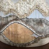 Vintage natural fibers lampshade