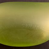 Green vase design Daum by Philippe Starck, strangeness model, 1988