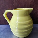 Pot à lait, pichet vintage jaune