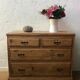 Wooden chest of drawers iron handles