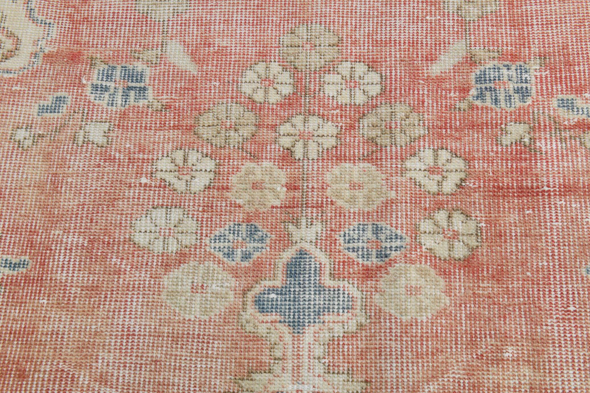 8x11 Dusty Red Vintage Persian Rug, 243x347Cm