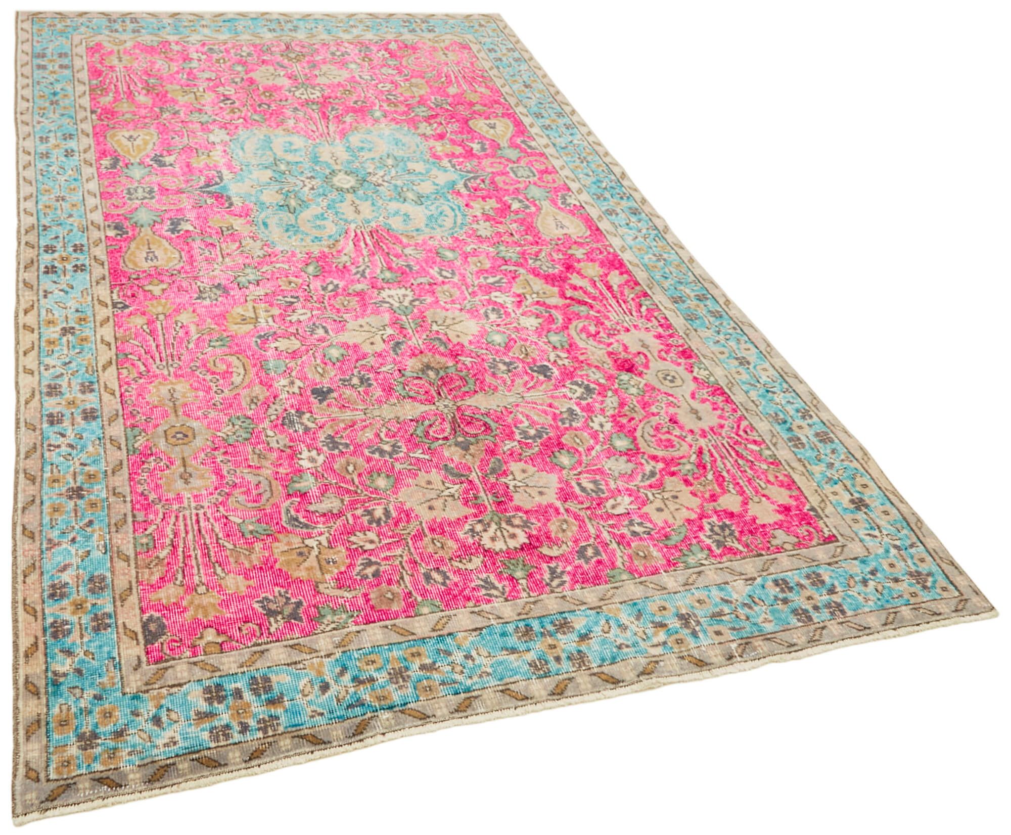 Hand-Knotted Vintage Anatolian 1980s 165 cm x 270 cm Multicolor Rug