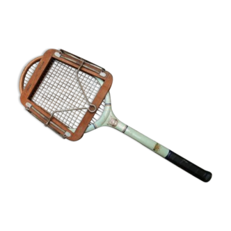 Old wooden tennis racket