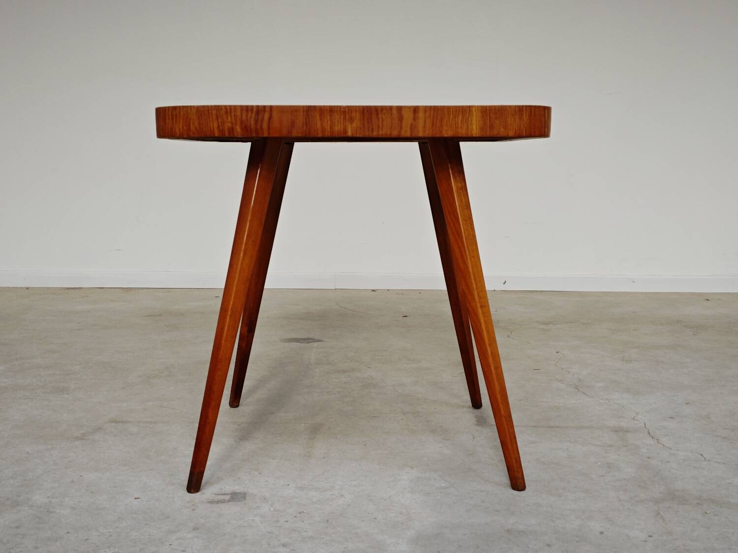 Cesky Nabytek wooden side table, former Czechoslovakia 1960