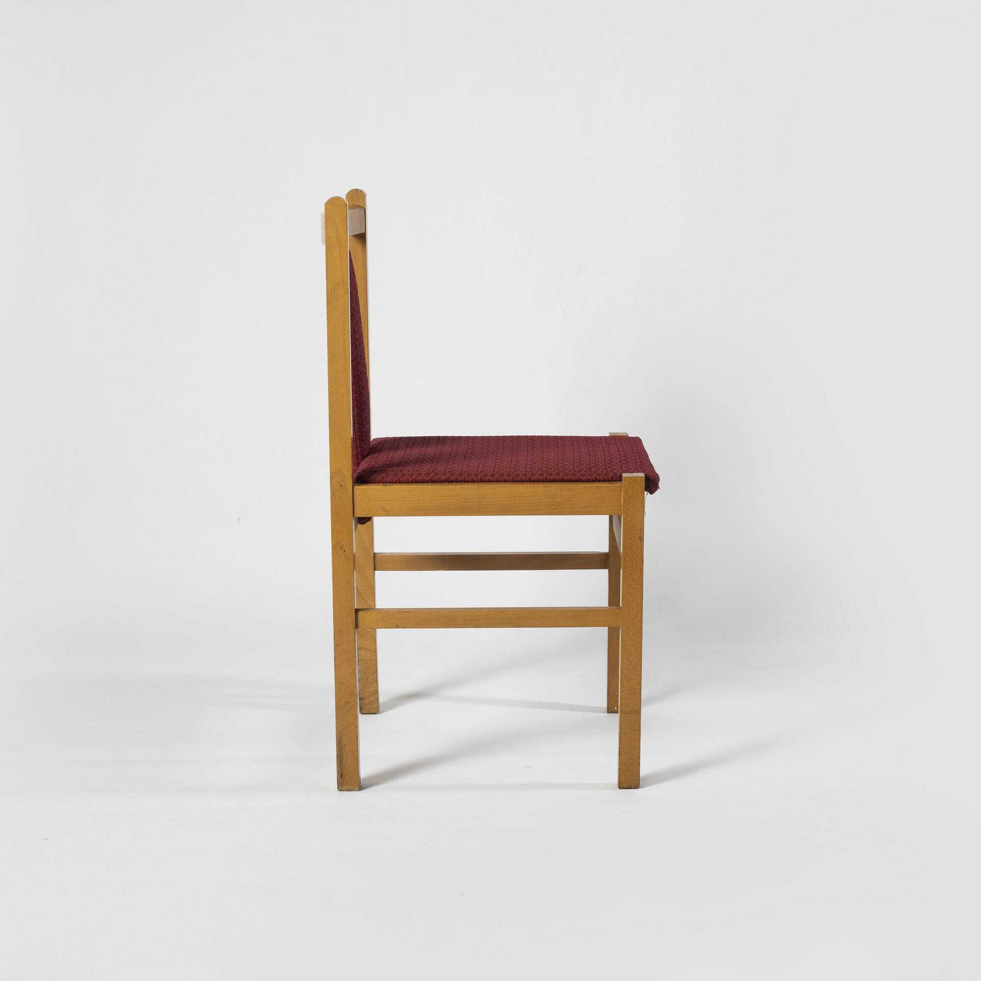 Set of 2 minimalist dining chairs, poland, 1960s.  Type a-85, produced by fabryka mebli giętych jafa