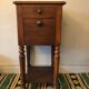 Walnut bedside table