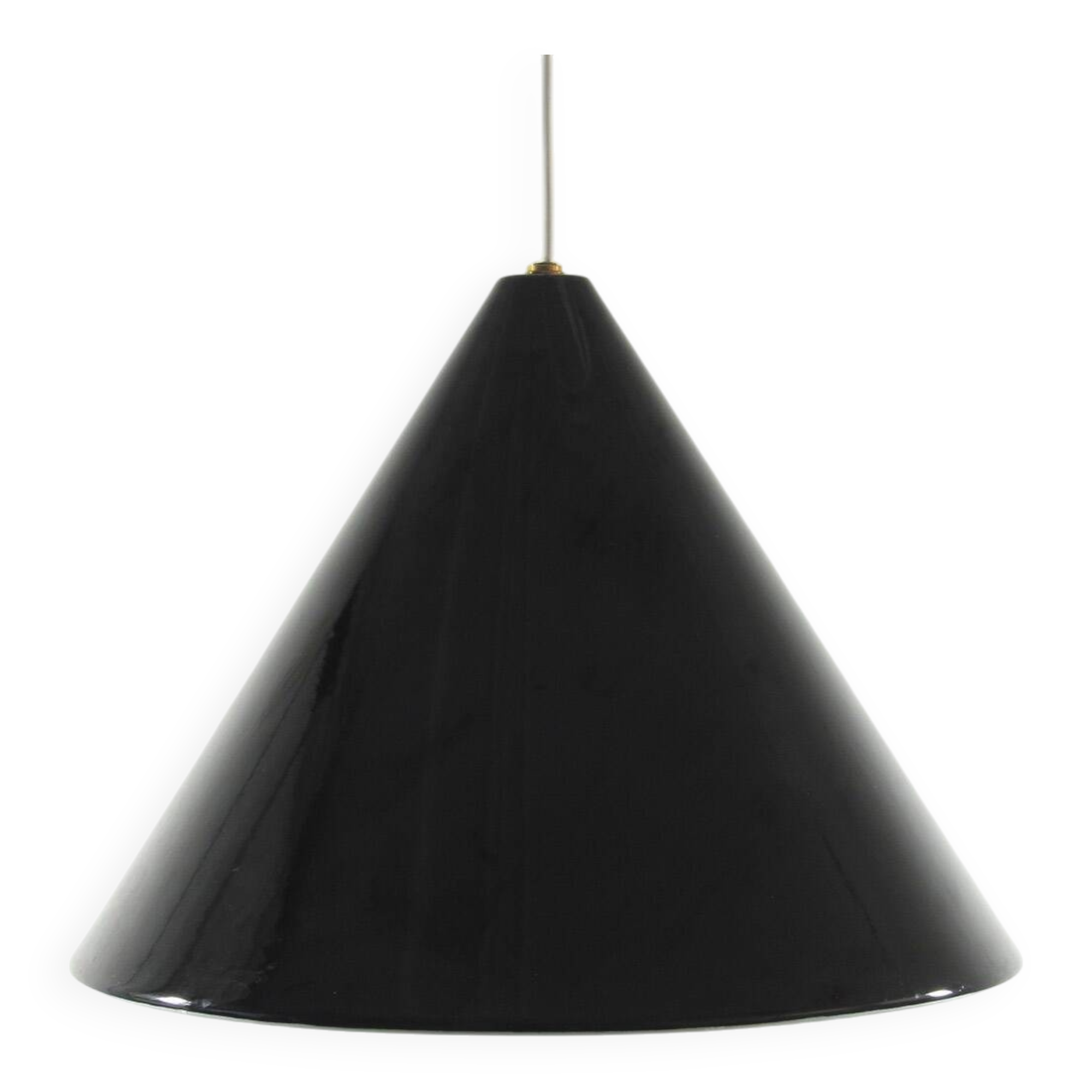 Arne Jacobsen Poulsen black 1960s billiard pendant