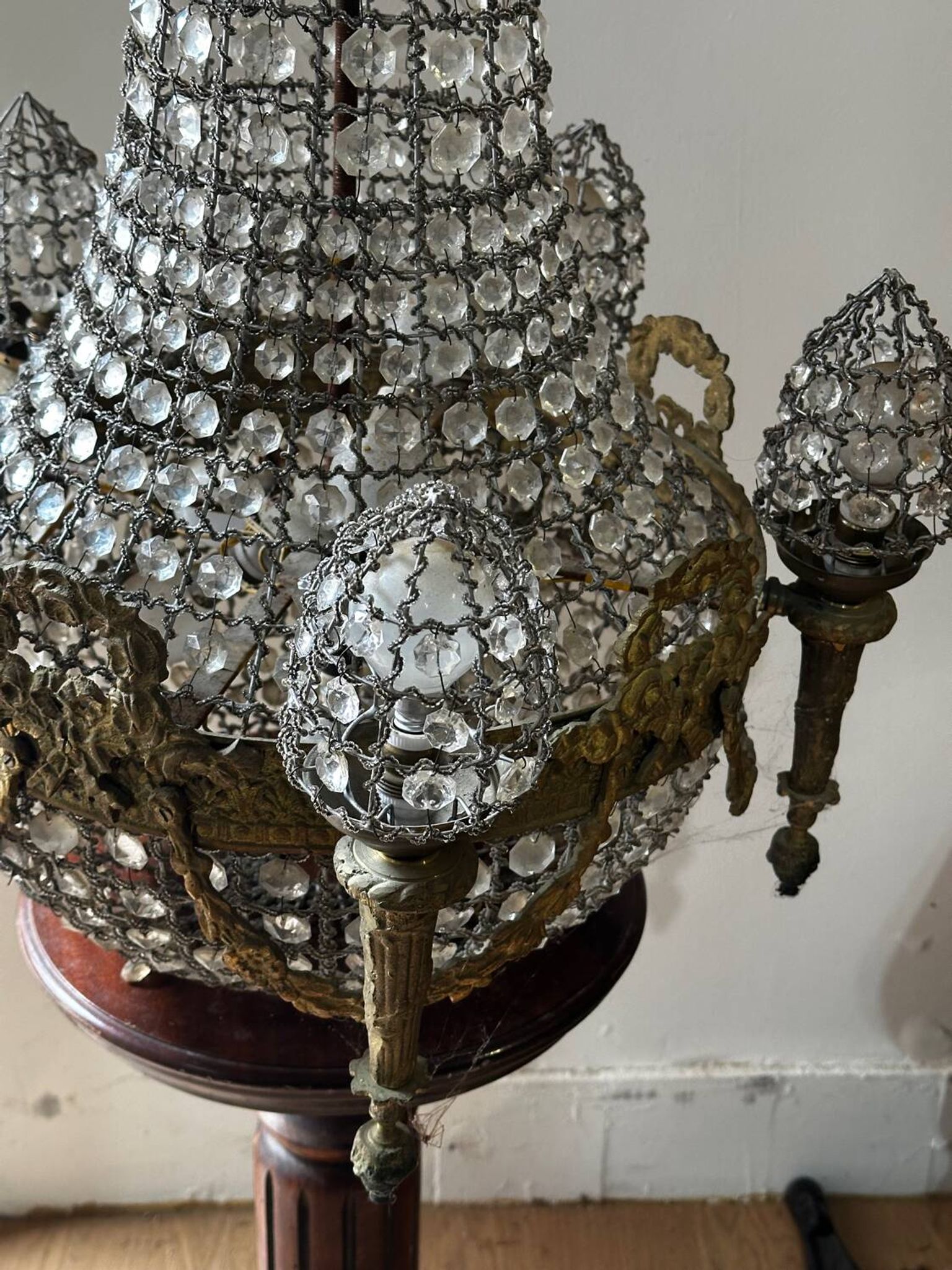Chandelier Hot Air Balloon Style Louis XVI - 19th century
