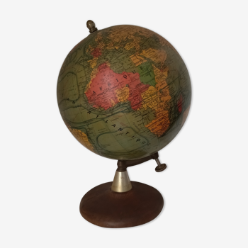 Mappemonde globe terrestre années 50