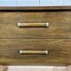 Art Deco style commode from the 1950s in walnut and oak - American manufacturer
