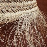 Doum ball pendant light with fringes