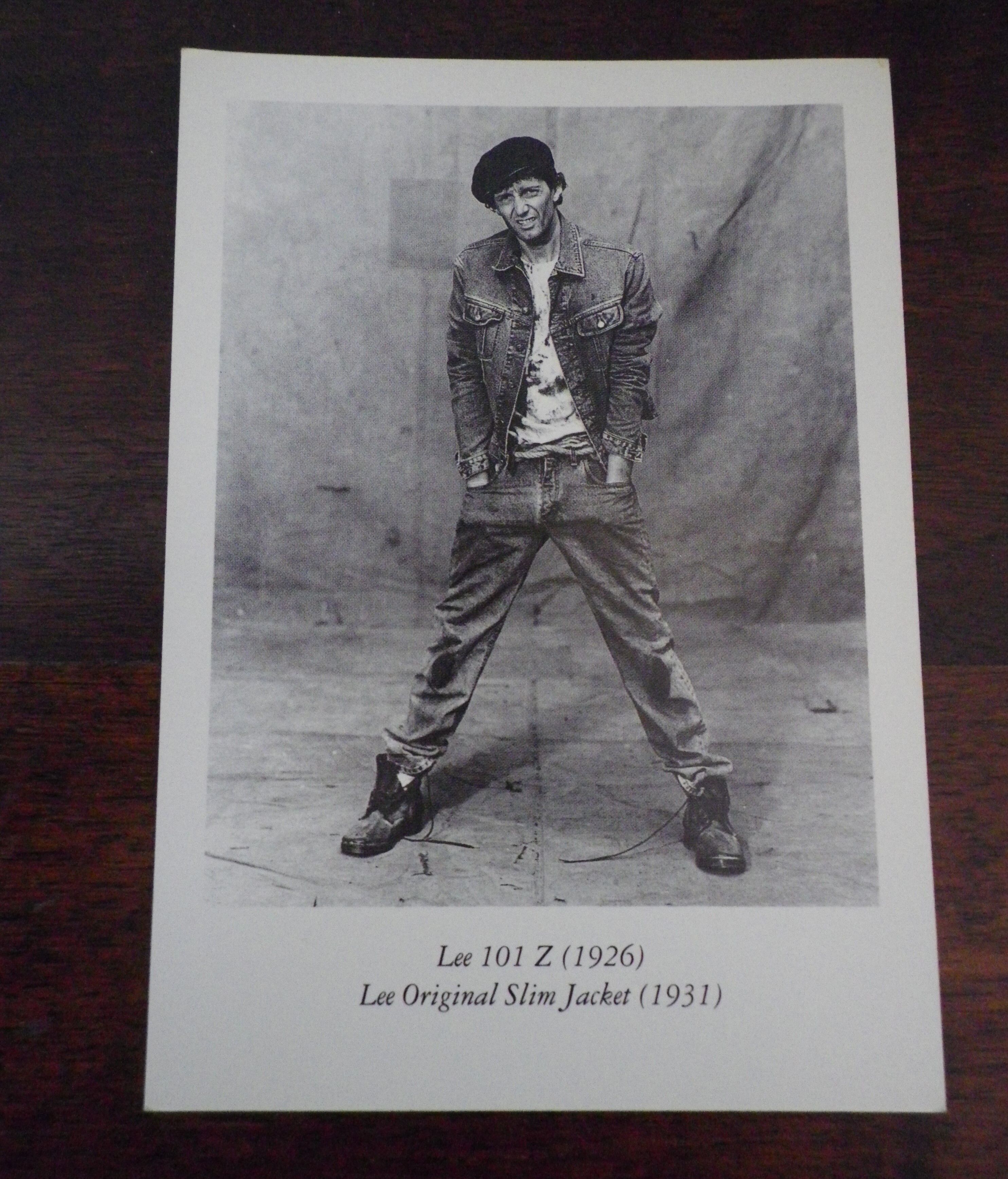 4 photographs/postcards, limited edition of 1992, in black and white