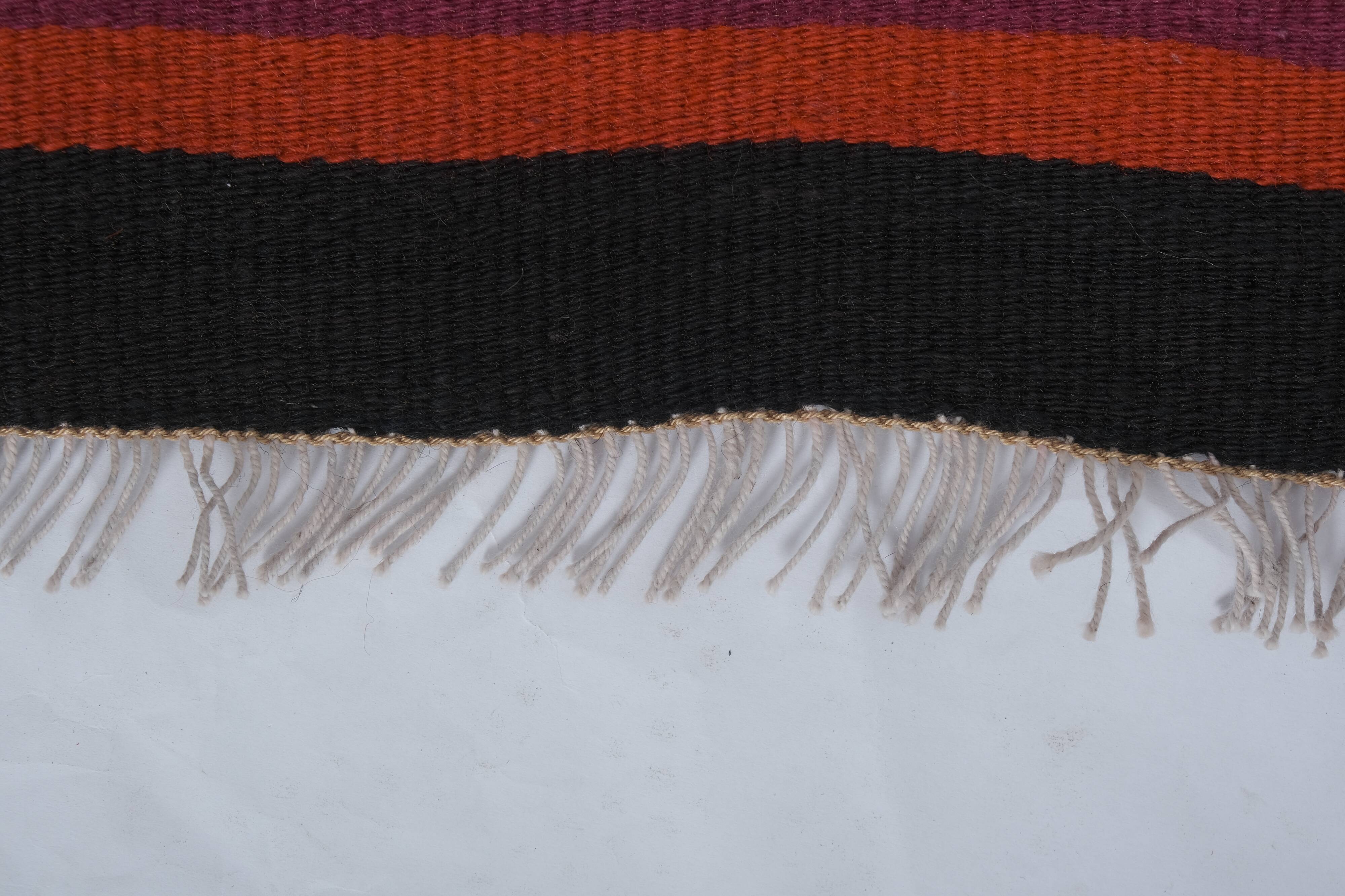 Mid Century Nomadic Wool Anatolian Hall Kilim Runner, Gallery Rug 2'9'' x 14'1''